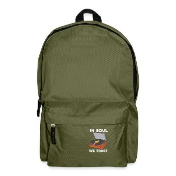 In Soul We Trust - Rucksack - Olivgrün - Vorne
