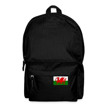 flagge_wales - Rucksack - Schwarz - Vorne