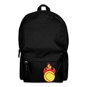 tennis flamme flame feu balle 1110 - Backpack - black - Front
