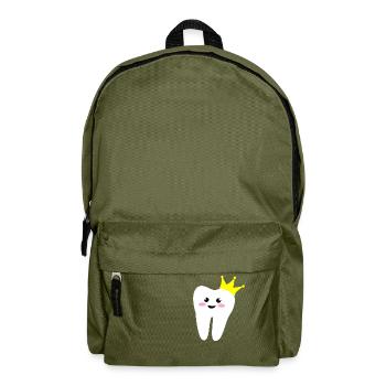 crown_tooth - Backpack - olive green - Front