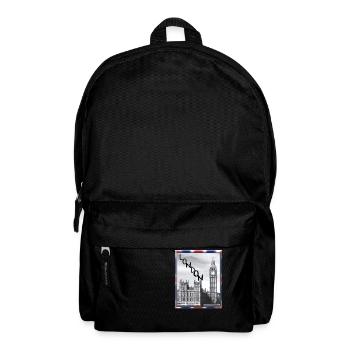 London Big Ben Union Jack - Rucksack - Schwarz - Vorne