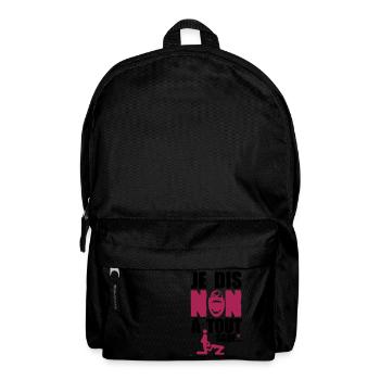 je dis non a tout sauf pipe sexe humour adulte - Sac à dos - noir - Devant
