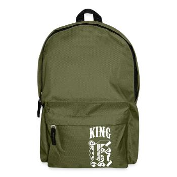 KING - QUEEN Partnerlook - Rucksack - Olivgrün - Vorne