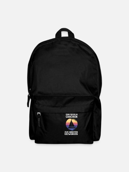 zum segeln geboren - Rucksack - Schwarz