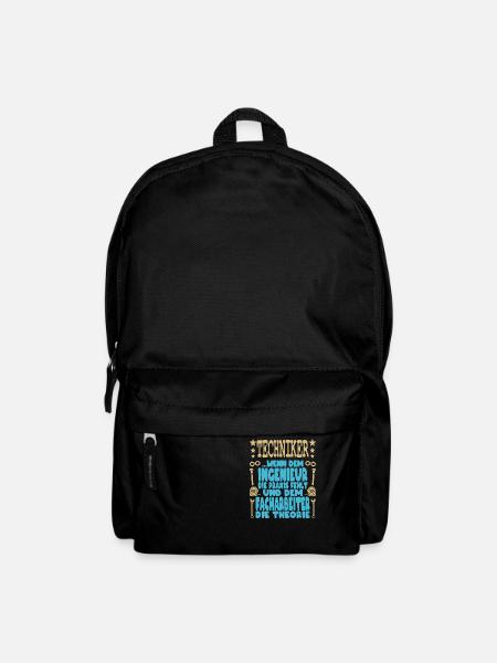 Techniker Schule Abschluss Fortbildung Ingenieur - Rucksack - Schwarz