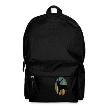 Hirsch - Rucksack - Schwarz - Vorne