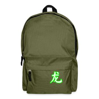 Dragon Blanc VERT - Sac à dos - vert olive - Devant