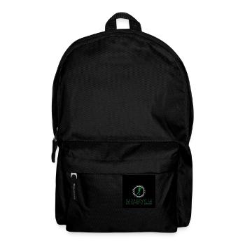 Hustle grün black - Rucksack - Schwarz - Vorne