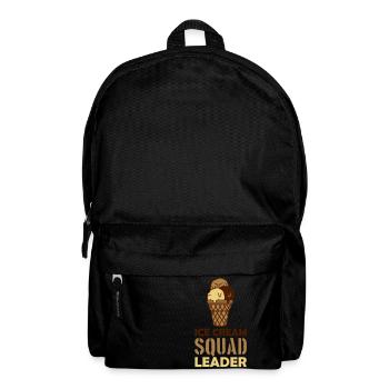 Leader de l’escouade de crème glacée - Sac à dos - noir - Devant
