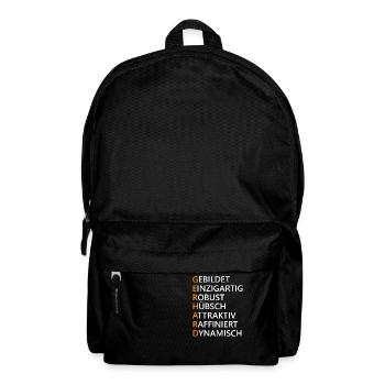 Gerhard Name Geschenk - Rucksack - Schwarz - Vorne