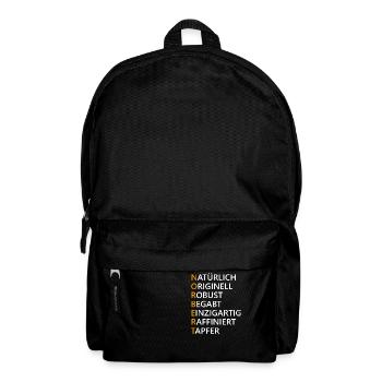 Norbert Name Geschenk - Rucksack - Schwarz - Vorne
