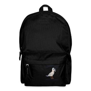 Gierschlud Möve - Es ist mir in den Mund geflogen - Rucksack - Schwarz - Vorne