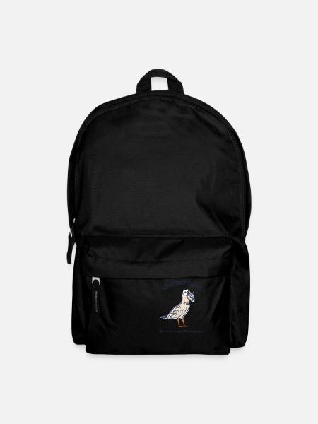 Gierschlud Möve - Es ist mir in den Mund geflogen - Rucksack - Schwarz