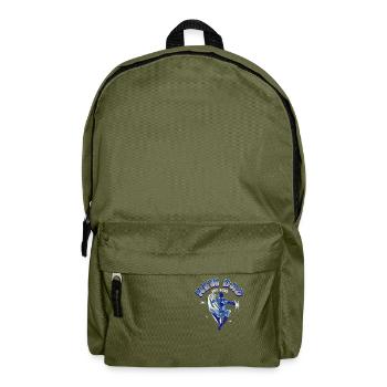 Expectant Daddy Super Dad Cartoon - Backpack - olive green - Front