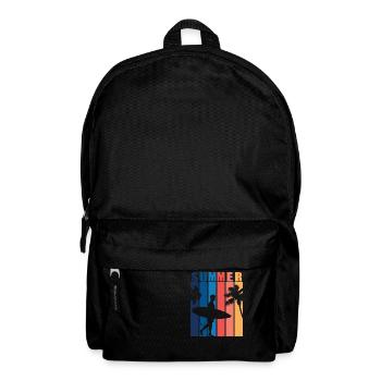 Surfing Surfboard Surfer Water Sports - Backpack - black - Front
