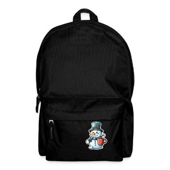 bonhomme de neige - Sac à dos - noir - Devant