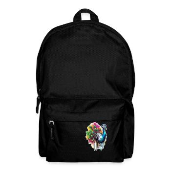 Peacock / Animal / Zoo / Plumage / Natural Beauty - Backpack - black - Front