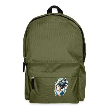 Anime / Bande dessinée / Japonais / Animation / Dessin animé - Sac à dos - vert olive - Devant