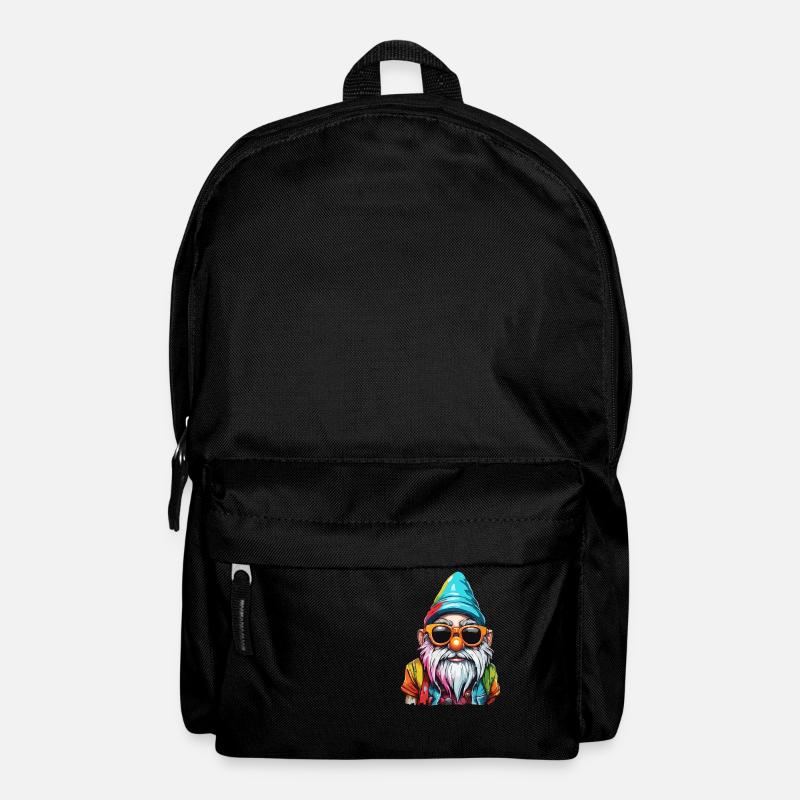 Gartenzwerg / Märchenland / Kobold / Gnom / Logo - Rucksack - Schwarz