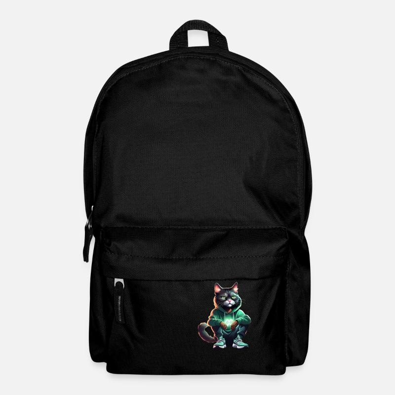 Schwarze Hip Hop Katze - Rucksack - Schwarz