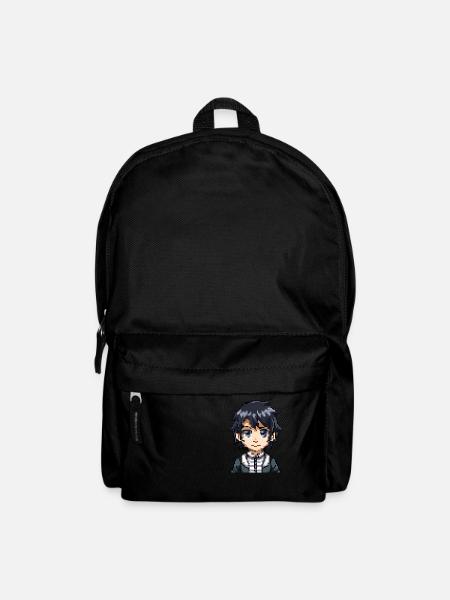 Anime Figure in 8-Bit - Backpack - black