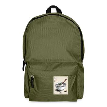 Bol de ramen vintage - Sac à dos - vert olive - Devant