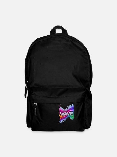 techno wave - Rucksack - Schwarz