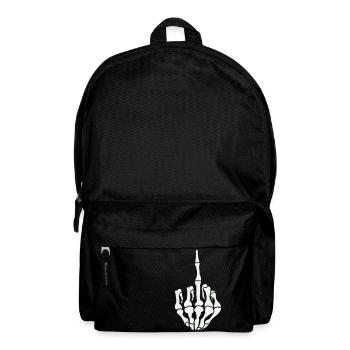 skull middle finger - Backpack - black - Front