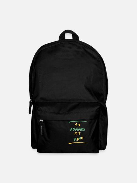 French fries mayo - Backpack - black