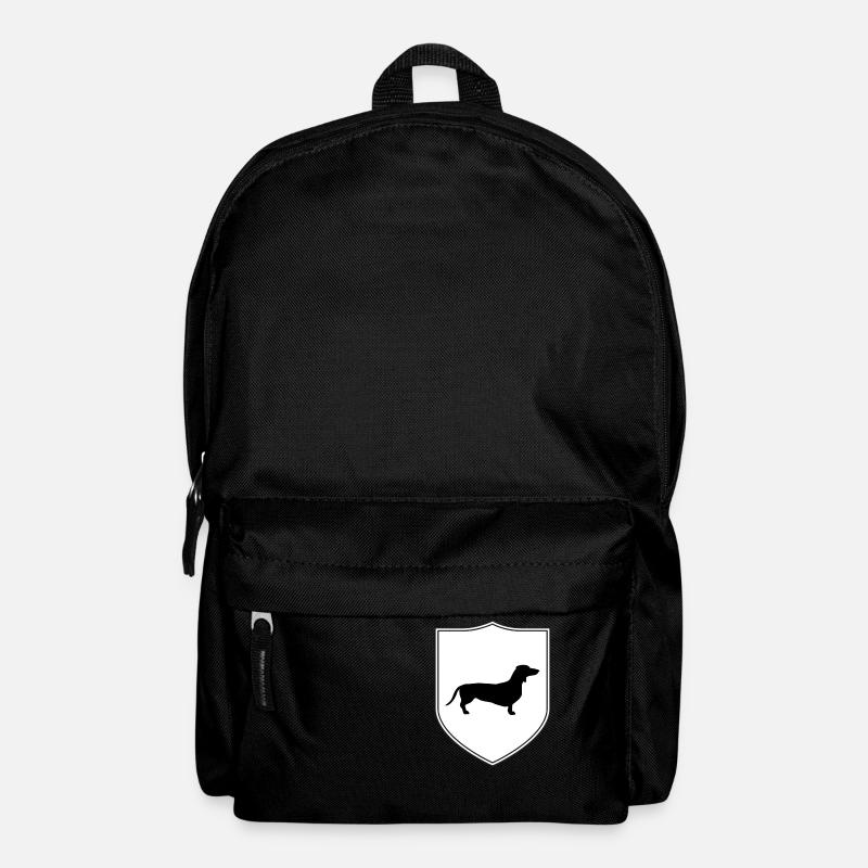 Dackel Wappen - Rucksack - Schwarz