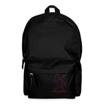 Women's Pickleball Play Racquetball Pickleball - Backpack - black - Front