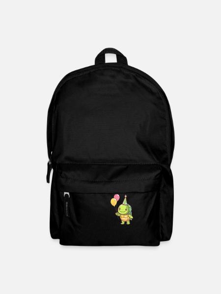 Schildkröte Geburtstag Baby - Rucksack - Schwarz