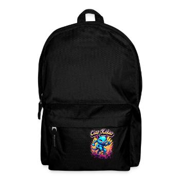 Ciao Kakao rennende Katze Matschlauf Laufshirt - Rucksack - Schwarz - Vorne