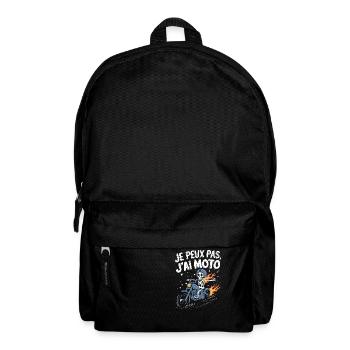 J'peux pas j'ai moto - Sac à dos - noir - Devant
