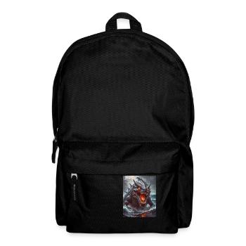 Akugyo Demonic sea monster with glowing eyes and r - Backpack - black - Front