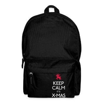Keep Calm X-mas - Sac à dos - noir - Devant