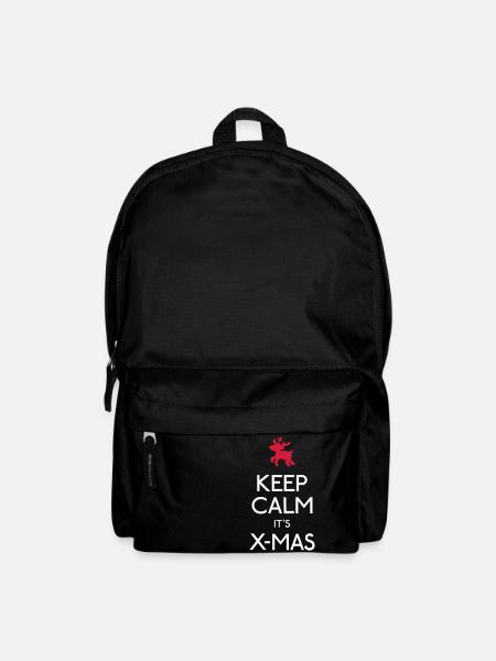 Keep Calm X-mas - Rucksack - Schwarz