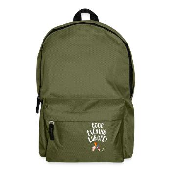 Good Evening Europe - Backpack - olive green - Front