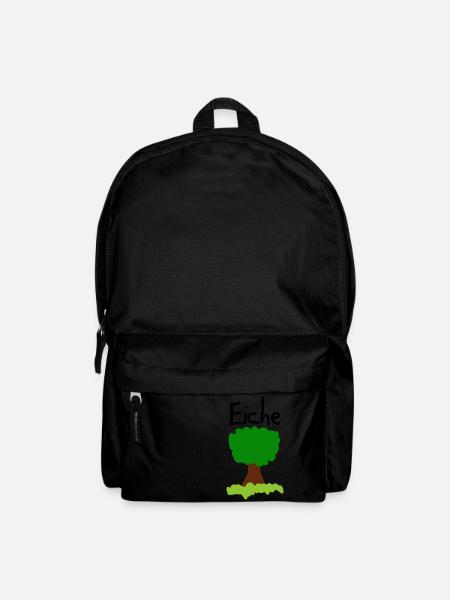 Eiche Baum - Rucksack - Schwarz