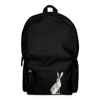 Hase mit langen Löffeln - Rucksack - Schwarz - Vorne