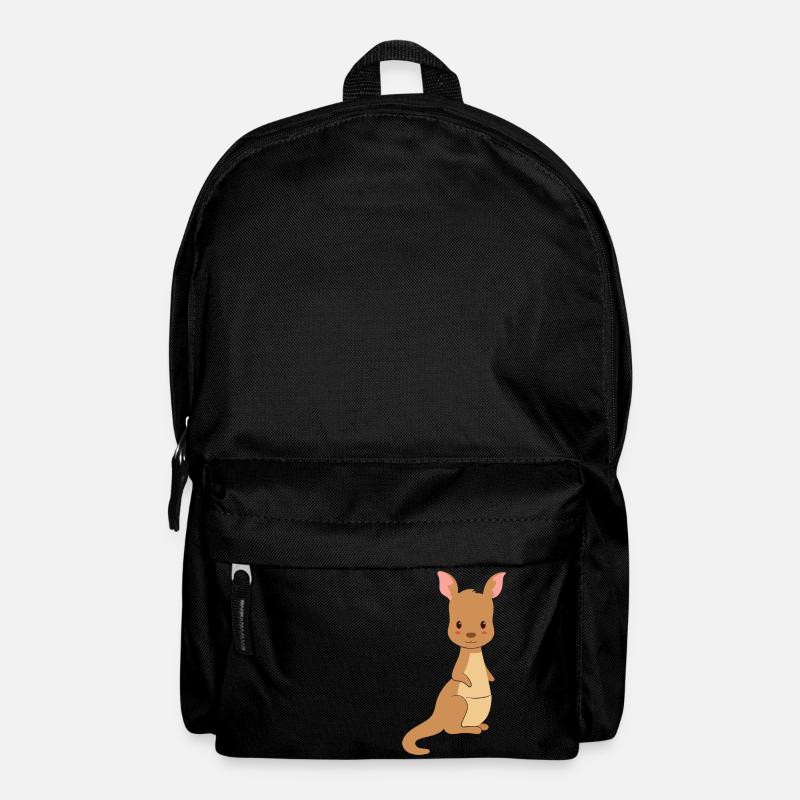 Süßer Känguru - Rucksack - Schwarz