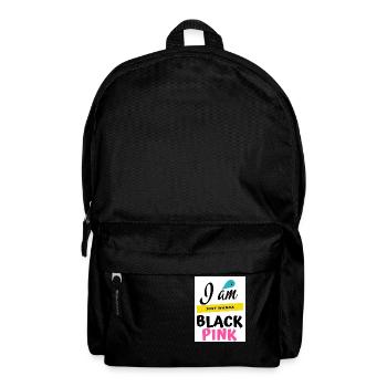 Ich bin Blac Pink, nur Wanna. - Rucksack - Schwarz - Vorne