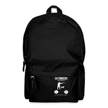 La Chasse M'appelle Il Faut Que J'y Aille - Sac à dos - noir - Devant