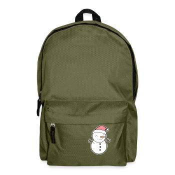 Bonhomme de neige - Sac à dos - vert olive - Devant