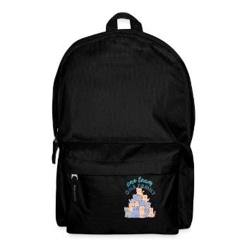 team familie katze bachelorette party asatru büro - Rucksack - Schwarz - Vorne