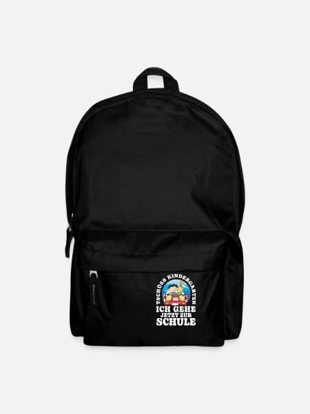 Einschulung Tschüss Kindergarten - Rucksack - Schwarz