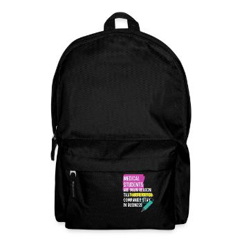 Funny medical student - Backpack - black - Front
