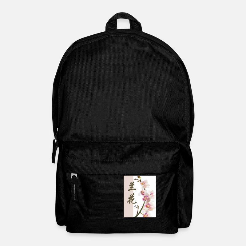 Orchidee - Rucksack - Schwarz