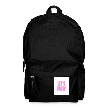 Let's Party - Rucksack - Schwarz - Vorne