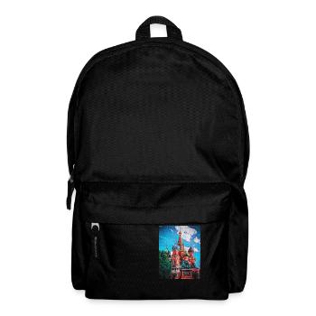 Vintage Basilius-Kathedrale - Moskauer Gemälde - Rucksack - Schwarz - Vorne